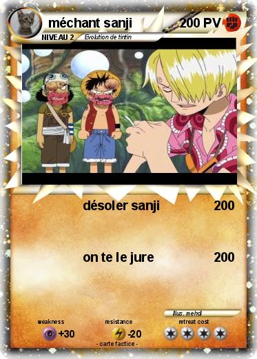 Pokemon méchant sanji