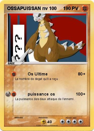 Pokemon OSSAPUISSAN nv 100     1