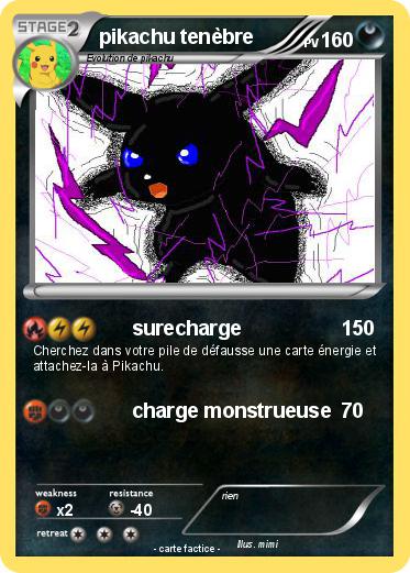 Pokemon pikachu tenèbre
