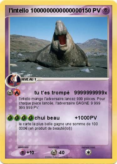 Pokemon l'intello 1000000000000000