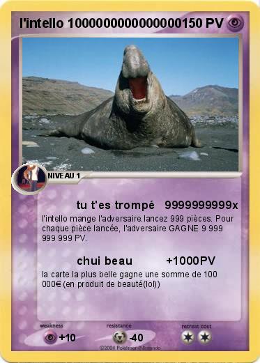 Pokemon l'intello 1000000000000000