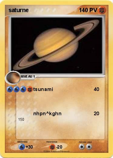 Pokemon saturne