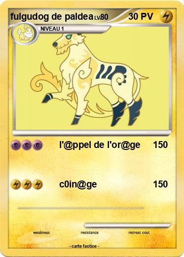 Pokemon fulgudog de paldea