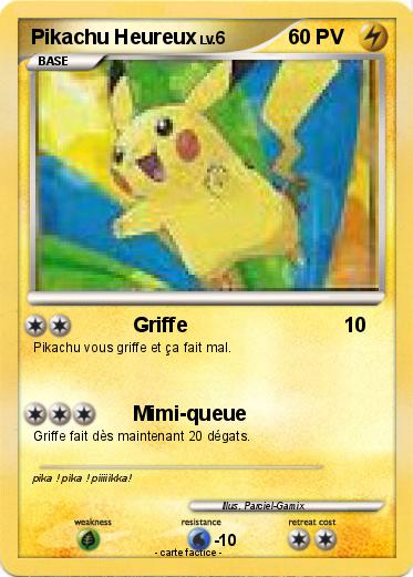 Pokemon Pikachu Heureux