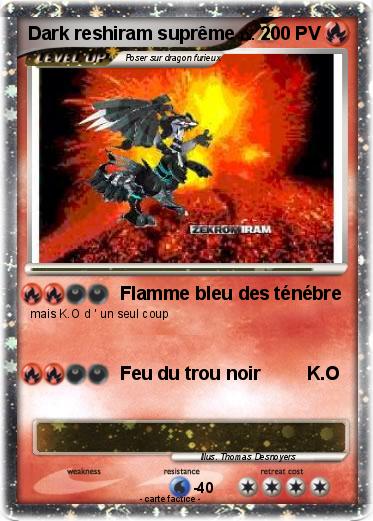 Pokemon Dark reshiram suprême