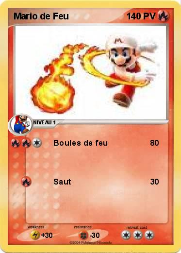 Pokemon Mario de Feu