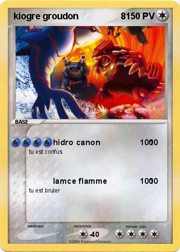 Pokemon kiogre groudon                 8