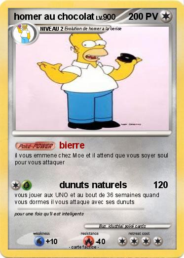 Pokemon homer au chocolat