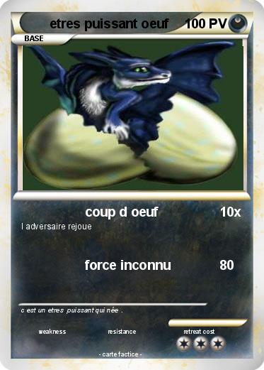 Pokemon etres puissant oeuf