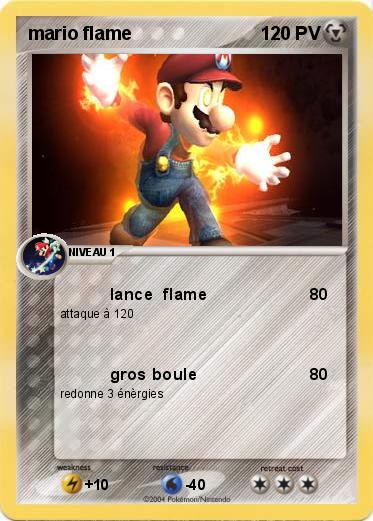 Pokemon mario flame