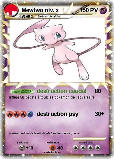 Pokemon Mewtwo niv. x
