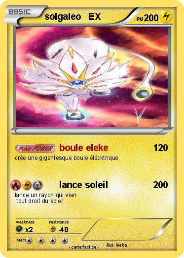 Pokemon solgaleo   EX