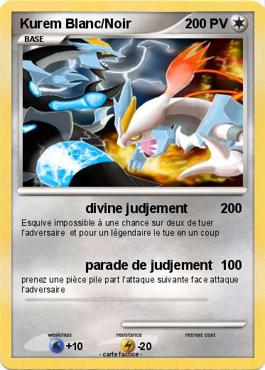 Pokemon Kurem Blanc/Noir