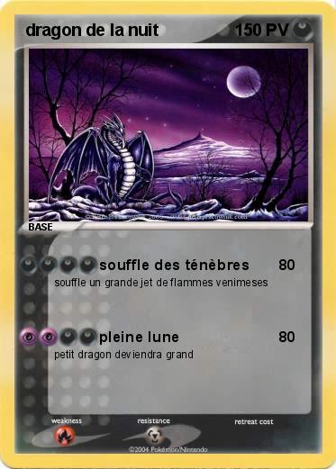 Pokemon dragon de la nuit