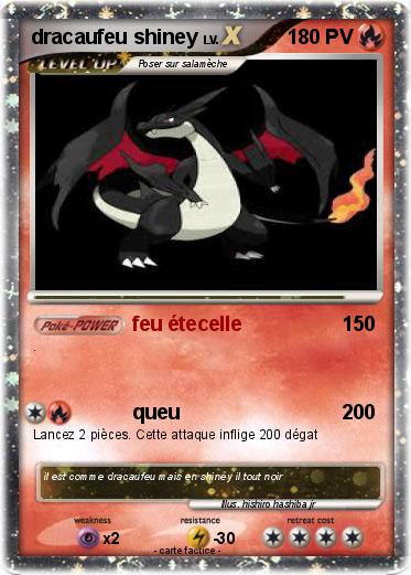 Pokemon dracaufeu shiney