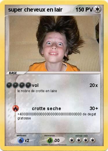 Pokemon super cheveux en lair
