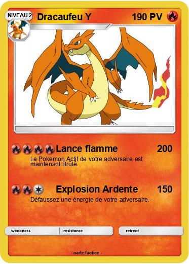 Pokemon Dracaufeu Y