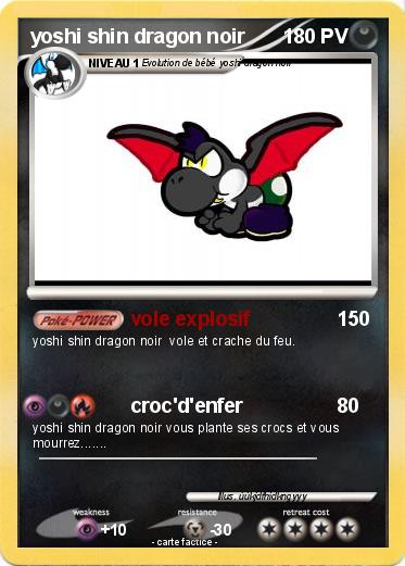 Pokemon yoshi shin dragon noir