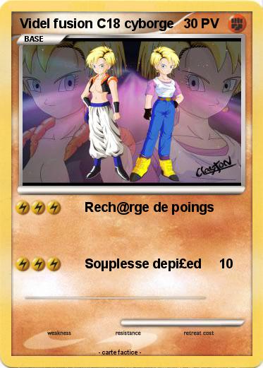 Pokemon Videl fusion C18 cyborge
