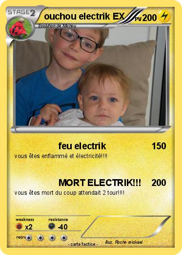 Pokemon ouchou electrik EX
