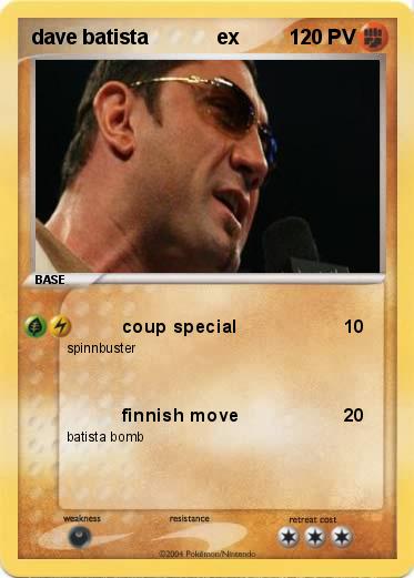 Pokemon dave batista            ex