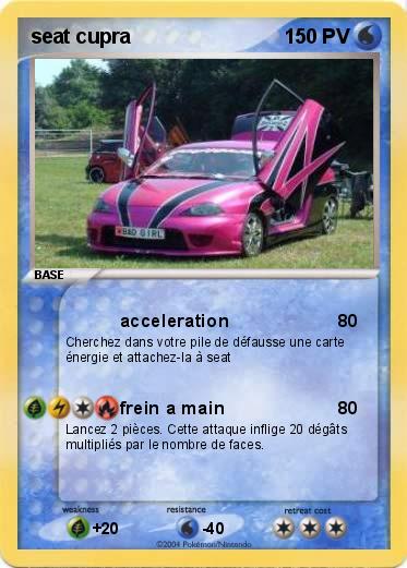Pokemon seat cupra