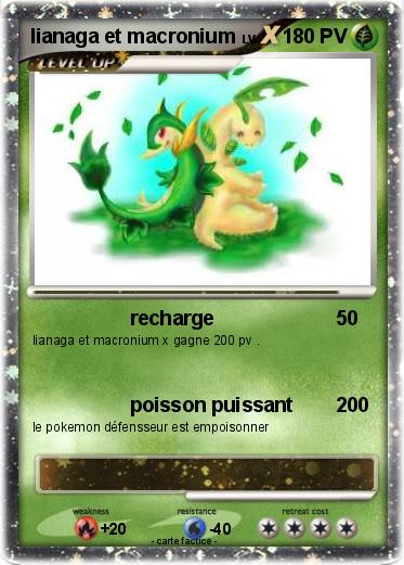 Pokemon lianaga et macronium