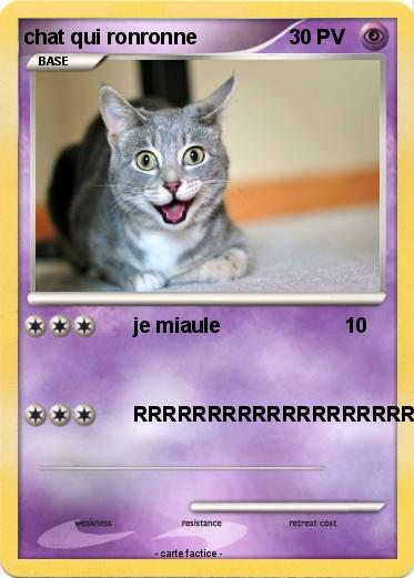 Pokemon chat qui ronronne