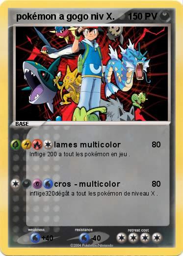 Pokemon  pokémon a gogo niv X.