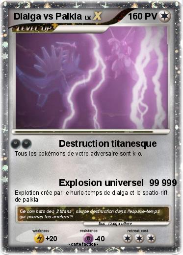 Pokemon Dialga vs Palkia