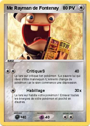 Pokemon Me Rayman de Fontenay