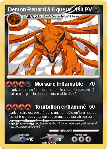 Pokemon Demon Renard à 6 queue