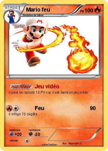 Pokemon Mario feu