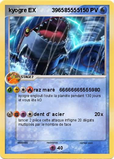 Pokemon kyogre EX          396585555