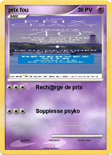 Pokemon prix fou