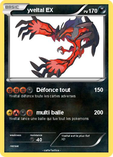 Pokemon yveltal EX