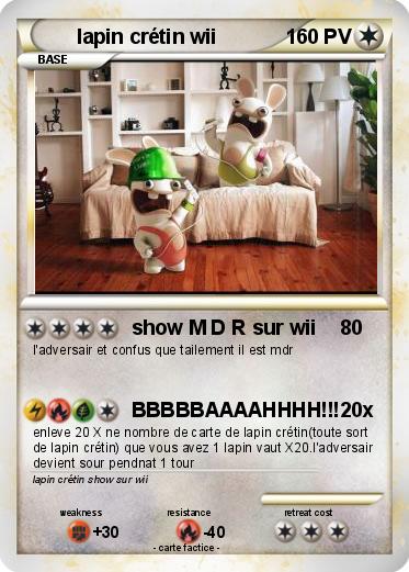 Pokemon lapin crétin wii