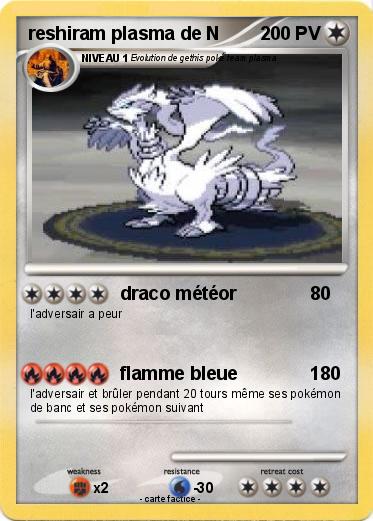 Pokemon reshiram plasma de N