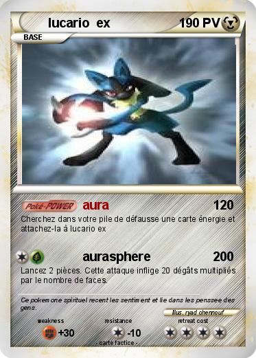 Pokemon lucario  ex