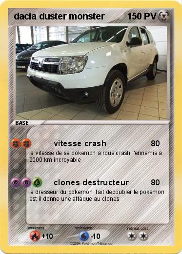 Pokemon dacia duster monster