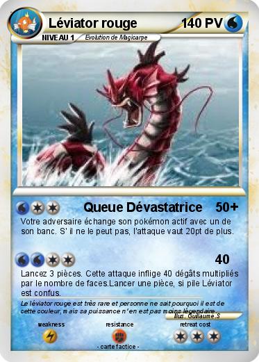 Pokemon Léviator rouge