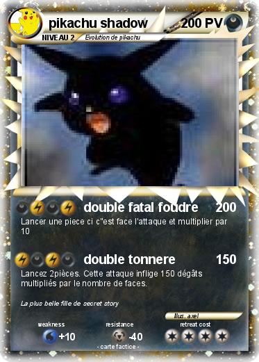 Pokemon pikachu shadow