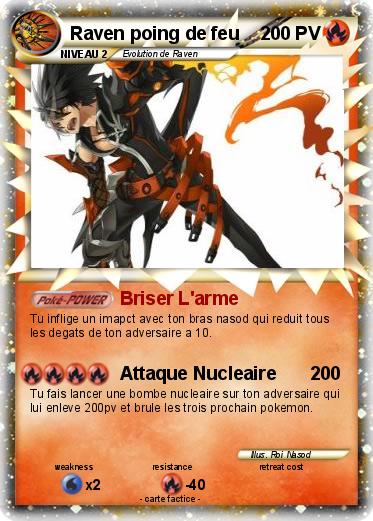 Pokemon Raven poing de feu