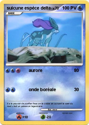 Pokemon suicune espèce delta