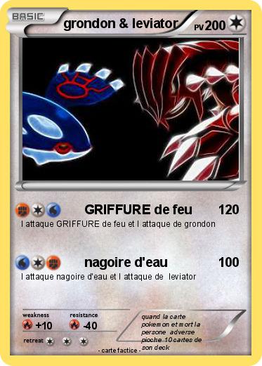 Pokemon grondon & leviator
