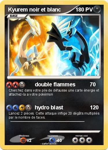 Pokemon Kyurem noir et blanc
