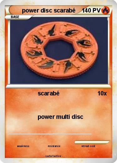 Pokemon power disc scarabé
