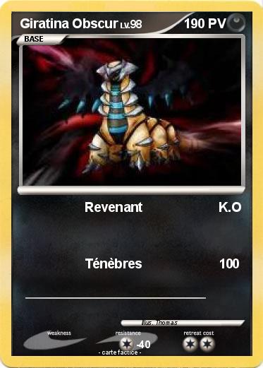 Pokemon Giratina Obscur