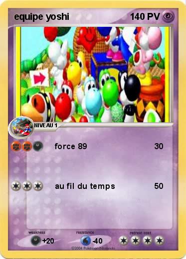 Pokemon equipe yoshi