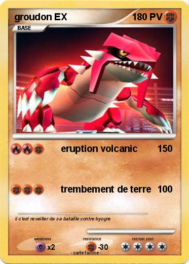 Pokemon groudon EX